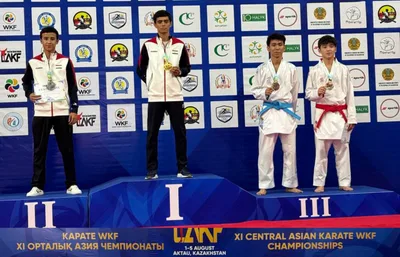 Таджикские каратисты завоевали три медали на чемпионате Центральной Азии в Актау