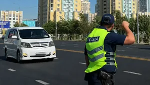 Кого везете? Ответ стоил водителю Alphard автомобиля в Туркестане