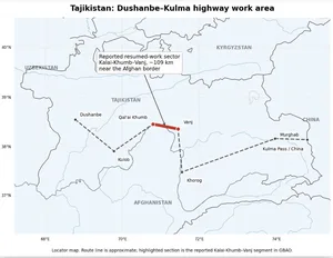 Chinese Workers Return to Tajik Highway Under Guard After Afghan Border Attacks