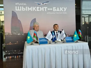 AZAL выполнил первый рейс в из Баку в Шымкент