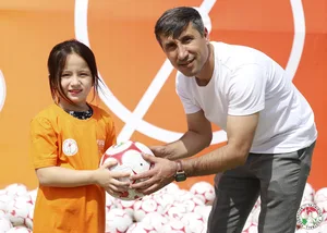 В Кубодиёне прошел фестиваль женского футбола FIFA