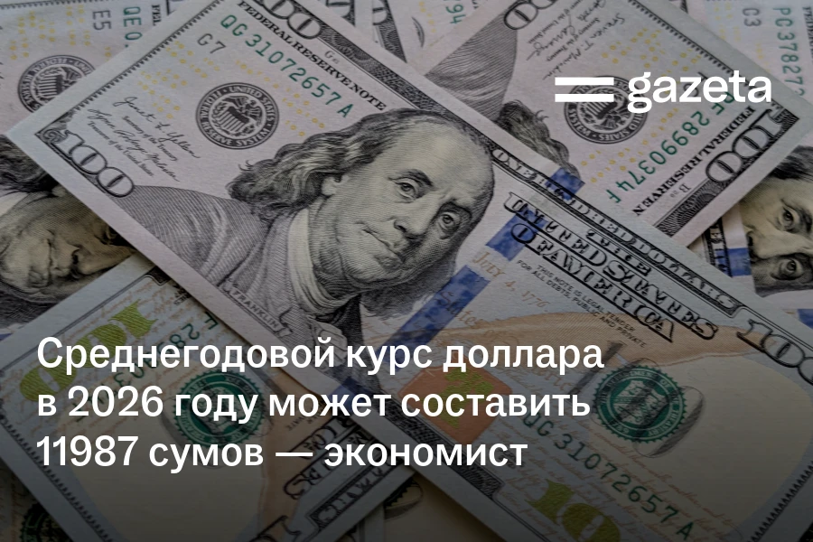 Среднегодовой курс доллара в 2026 году может составить 11987 сумов — экономист